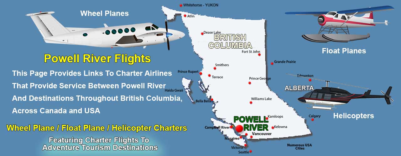 Powell River BC Air Charter Directory